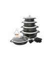 سرویس قابلمه 15 پارچه چدن ناسا الکتریک  NS-6015